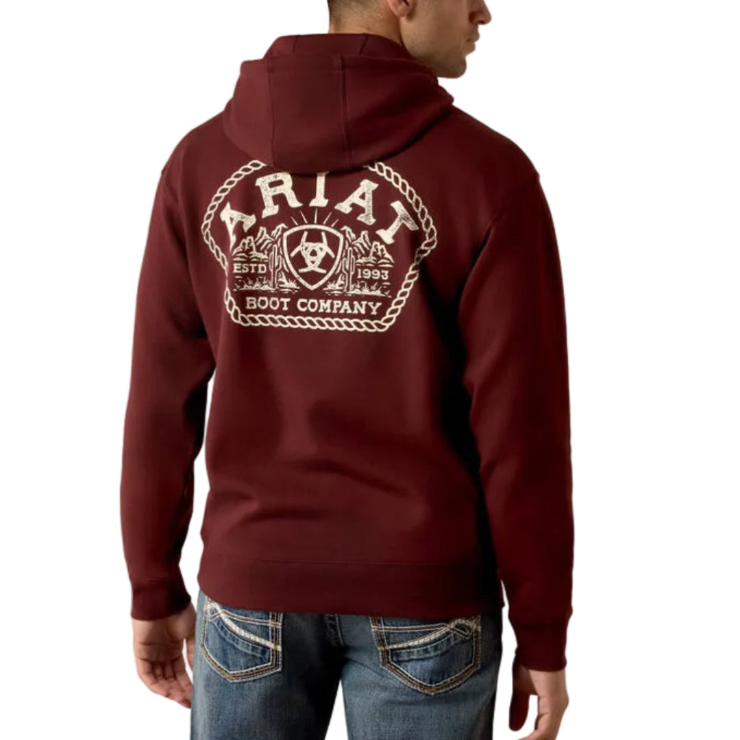 Sweat à capuche Ariat avec logo gaufré pour homme