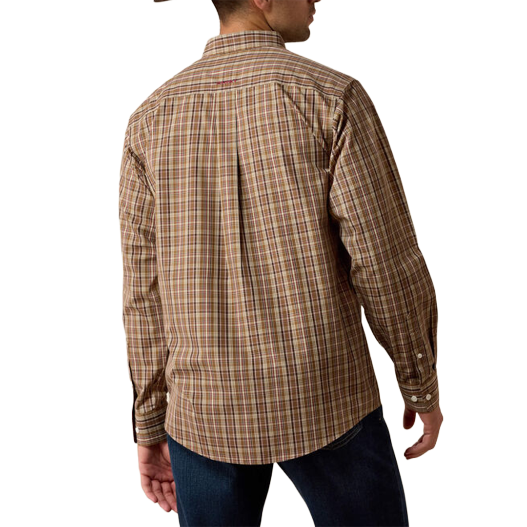 Chemise boutonnée à manches longues avec logo Ariat pour homme
