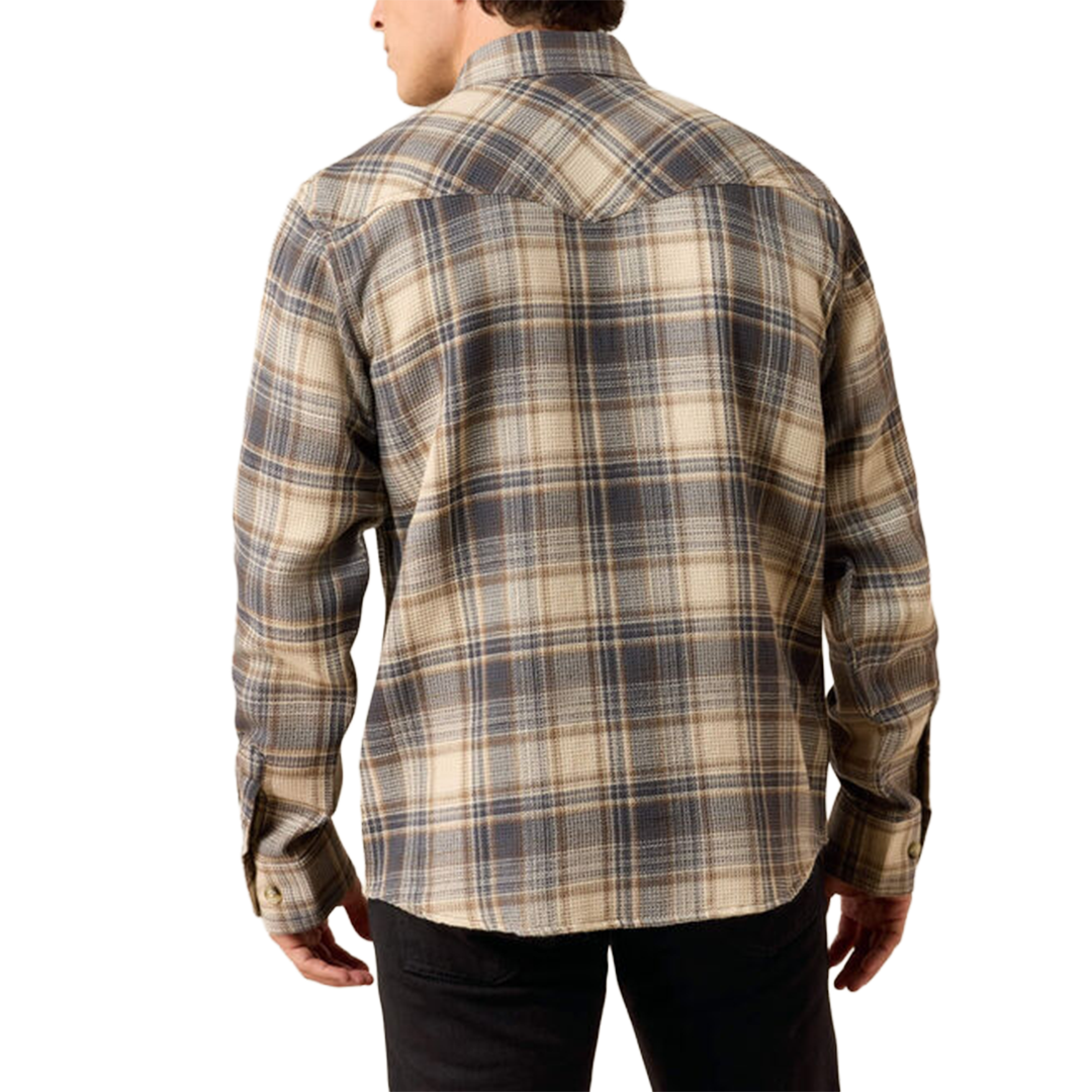 Chemise boutonnée à manches longues avec logo Ariat pour homme