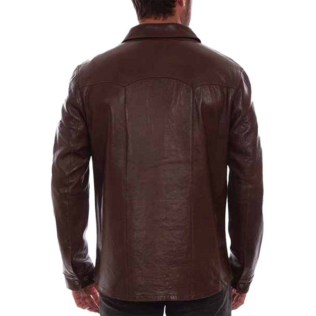 Blouson en cuir Scully pour homme
