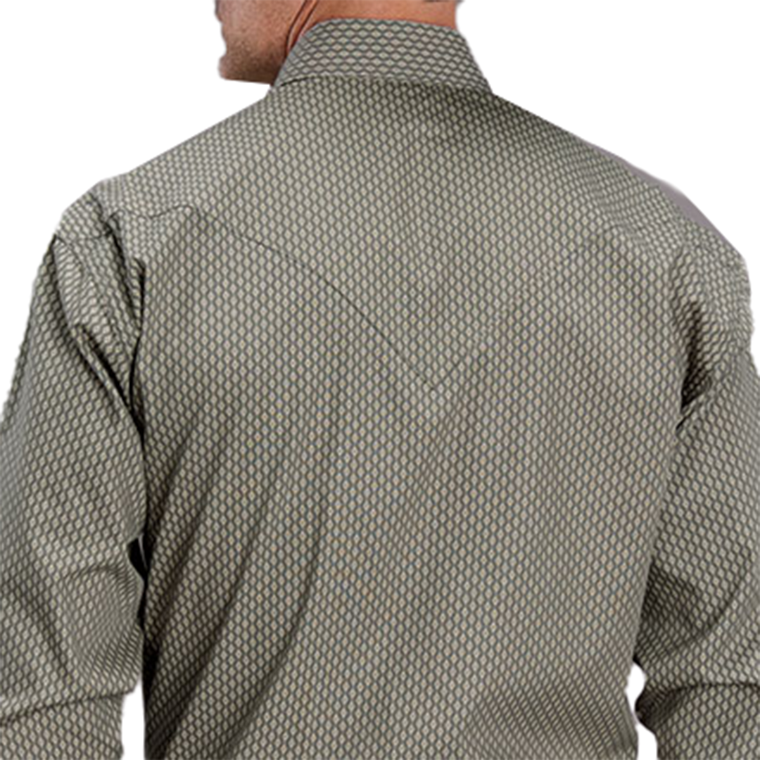 Stetson Men's Diamonds Long Sleeve Snap Shirt