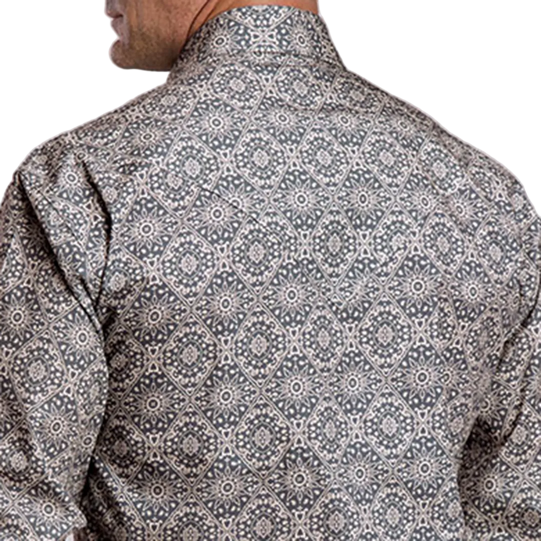 Stetson Men's Bandana Print Long Sleeve Snap Shirt