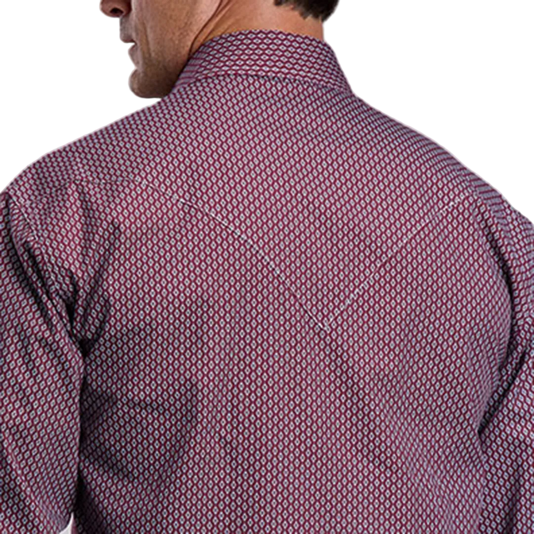 Stetson Men's Allover Print Long Sleeve Snap Shirt