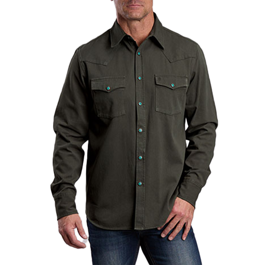 Stetson Men's Twill Long Sleeve Snap Shirt