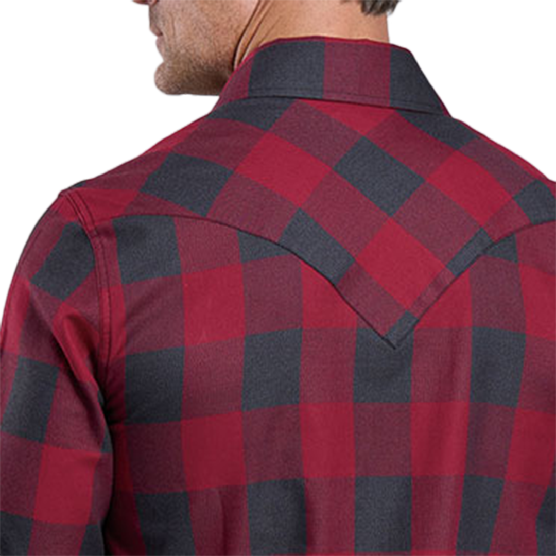 Stetson Men's Plaid Long Sleeve Snap Shirt