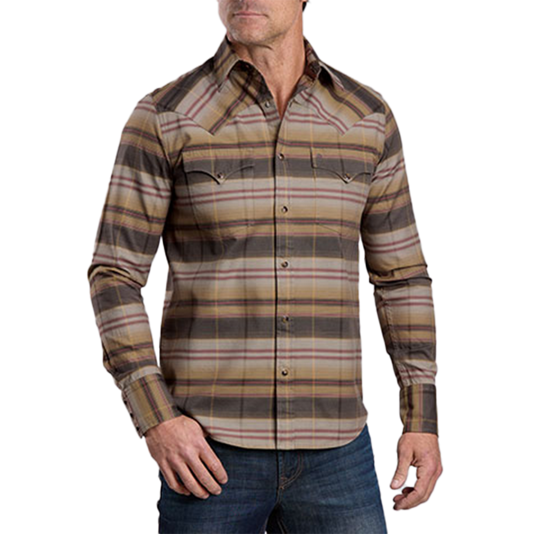 Stetson Men's Serape Plaid Long Sleeve Snap Shirt