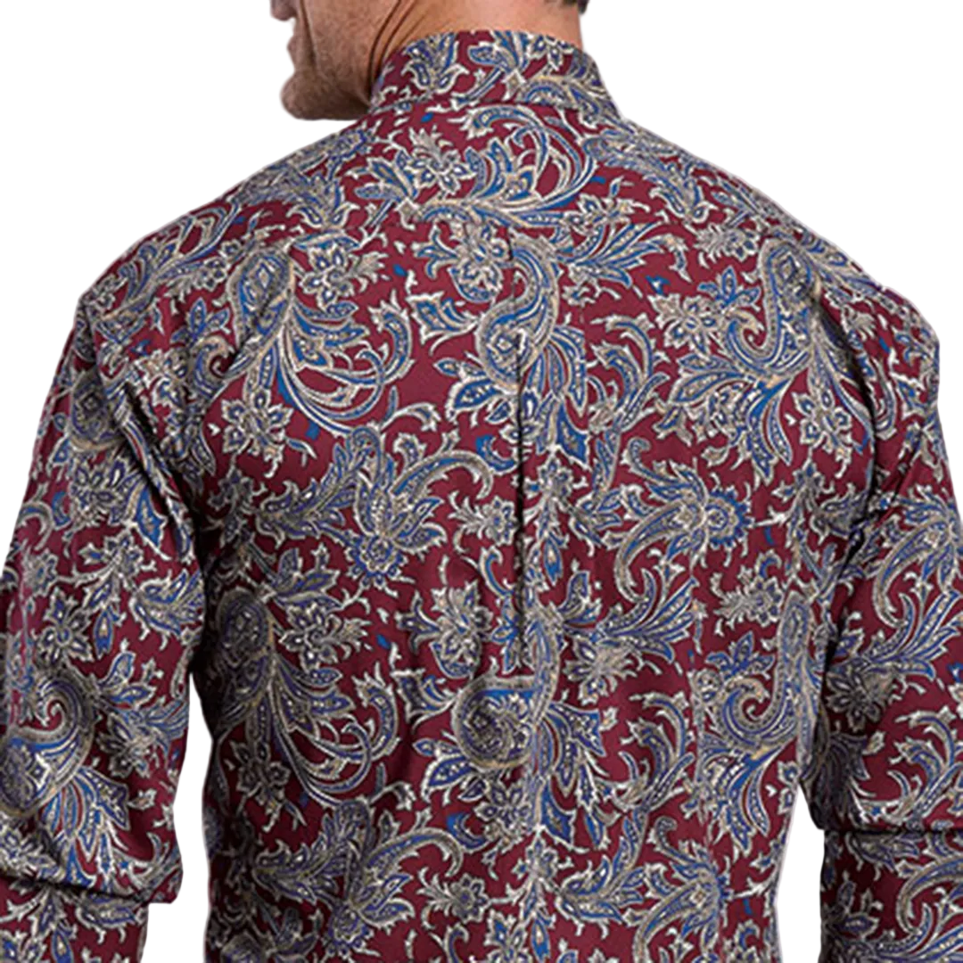 Stetson Men's Paisley Print Long Sleeve Button Shirt