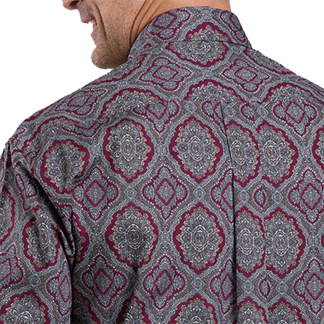 Stetson Men's Medallion Paisley Long Sleeve Button Shirt