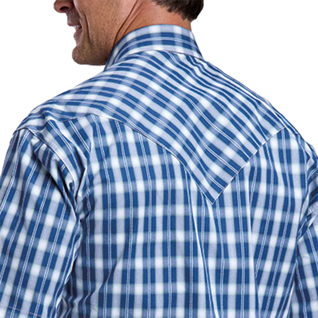 Stetson Men's Plaid Print Short Sleeve Snap Shirt