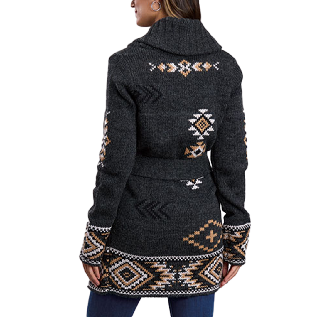 Stetson Women's Aztec Cardigan Sweater