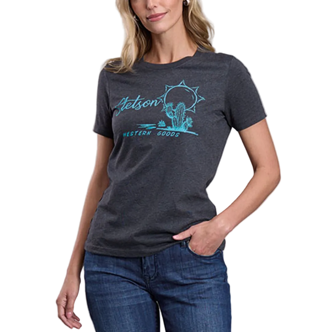 Stetson Women's Sunset Scene Screenprint T-Shirt