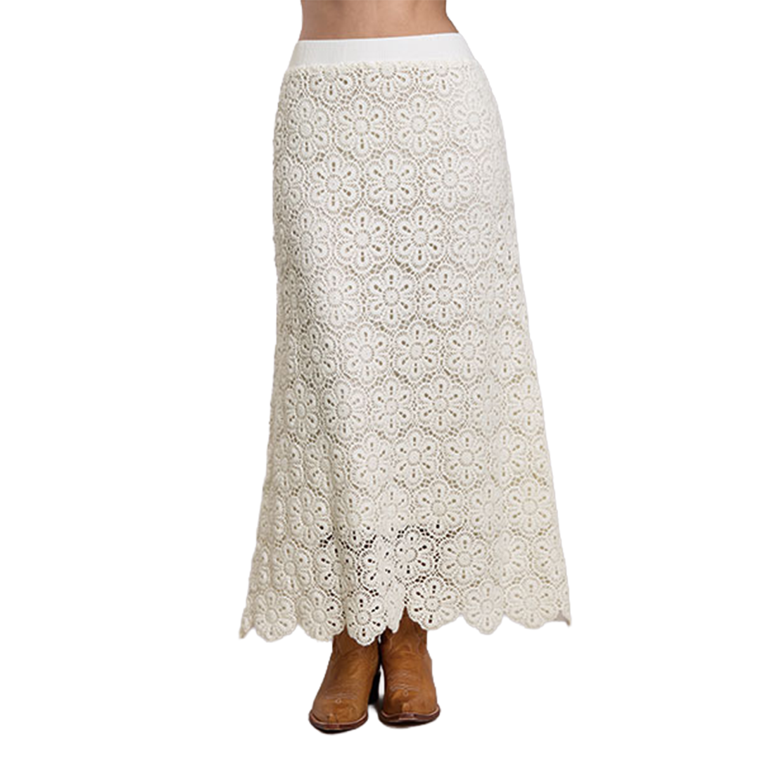 Stetson Women's Acrylic Crochet Maxi Skirt