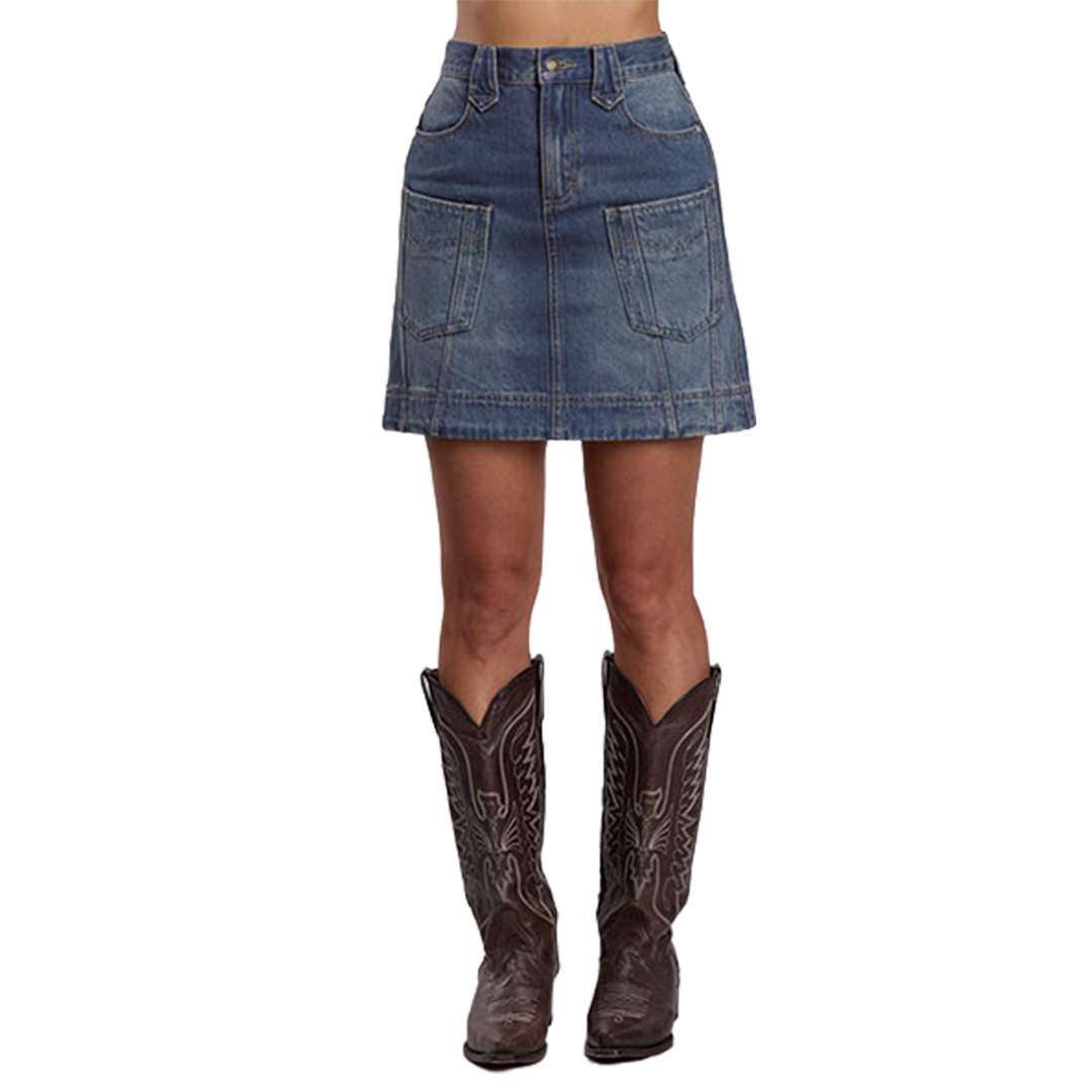 Mini-jupe en jean Stetson pour femme