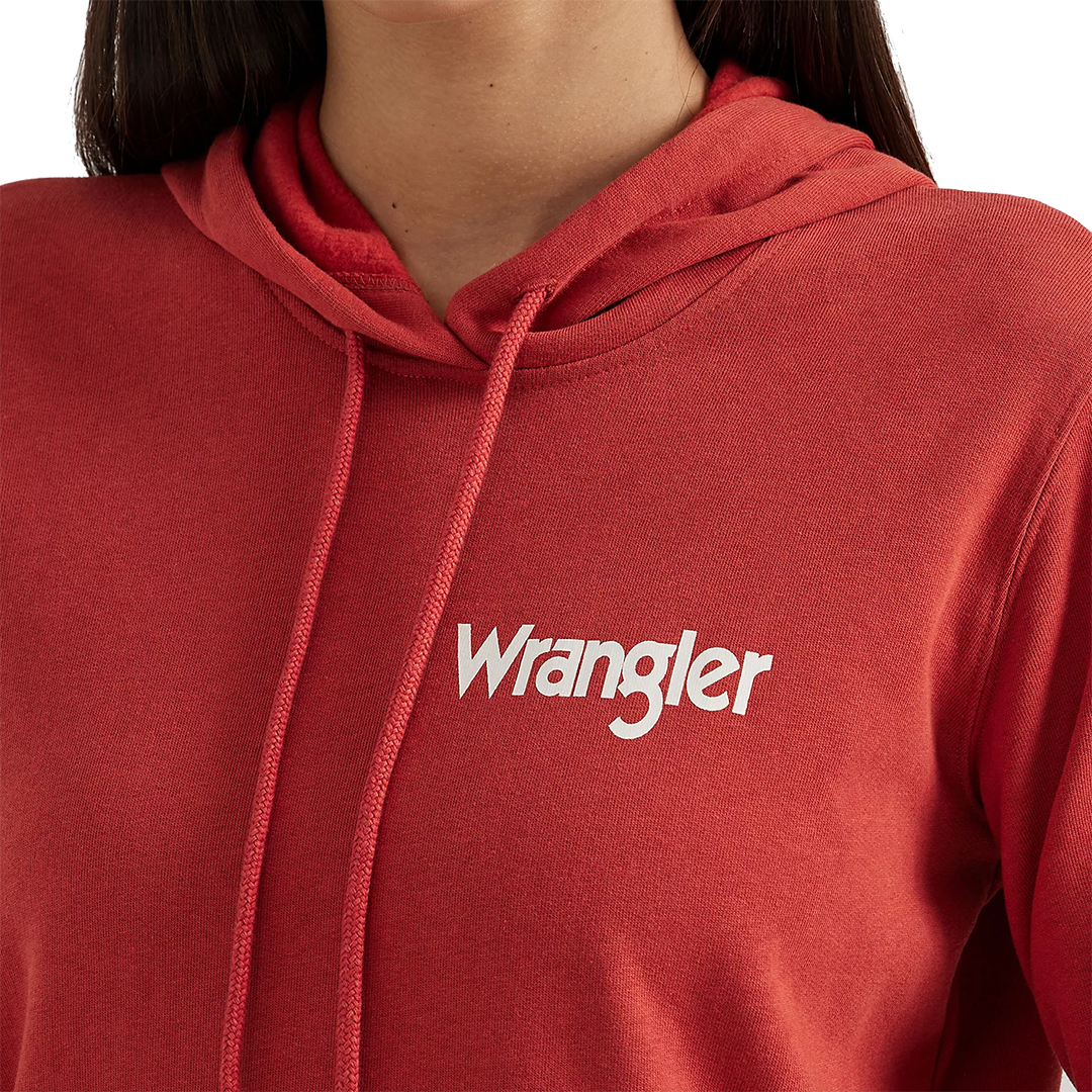 Wrangler Women's Retro Logo Arm Pullover Hoodie