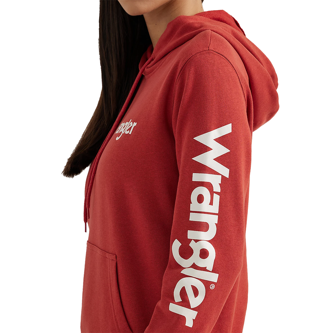 Wrangler Women's Retro Logo Arm Pullover Hoodie