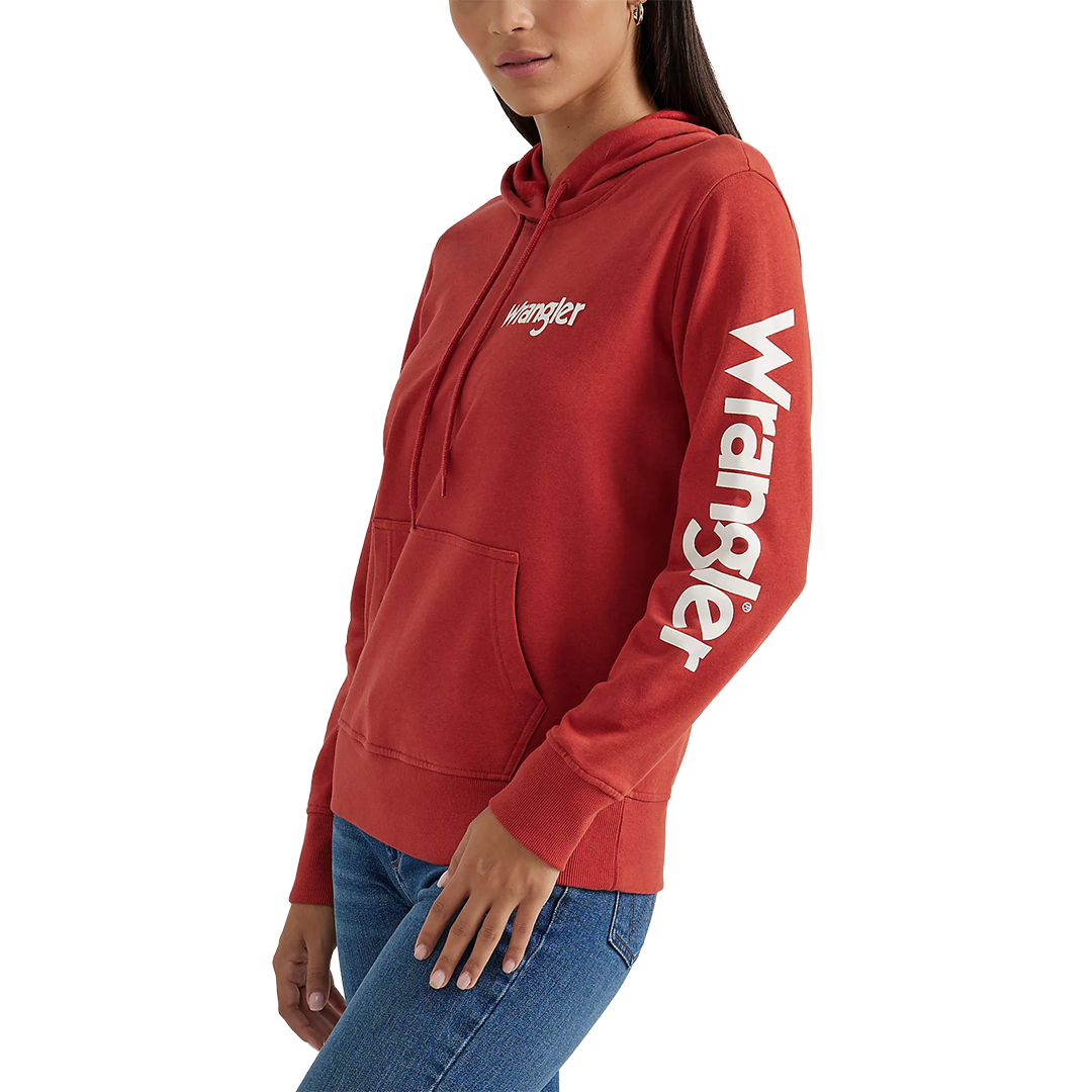 Wrangler Women's Retro Logo Arm Pullover Hoodie