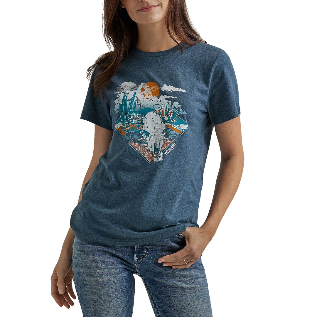 Wrangler Women's Western Graphic Short Sleeve Shirt