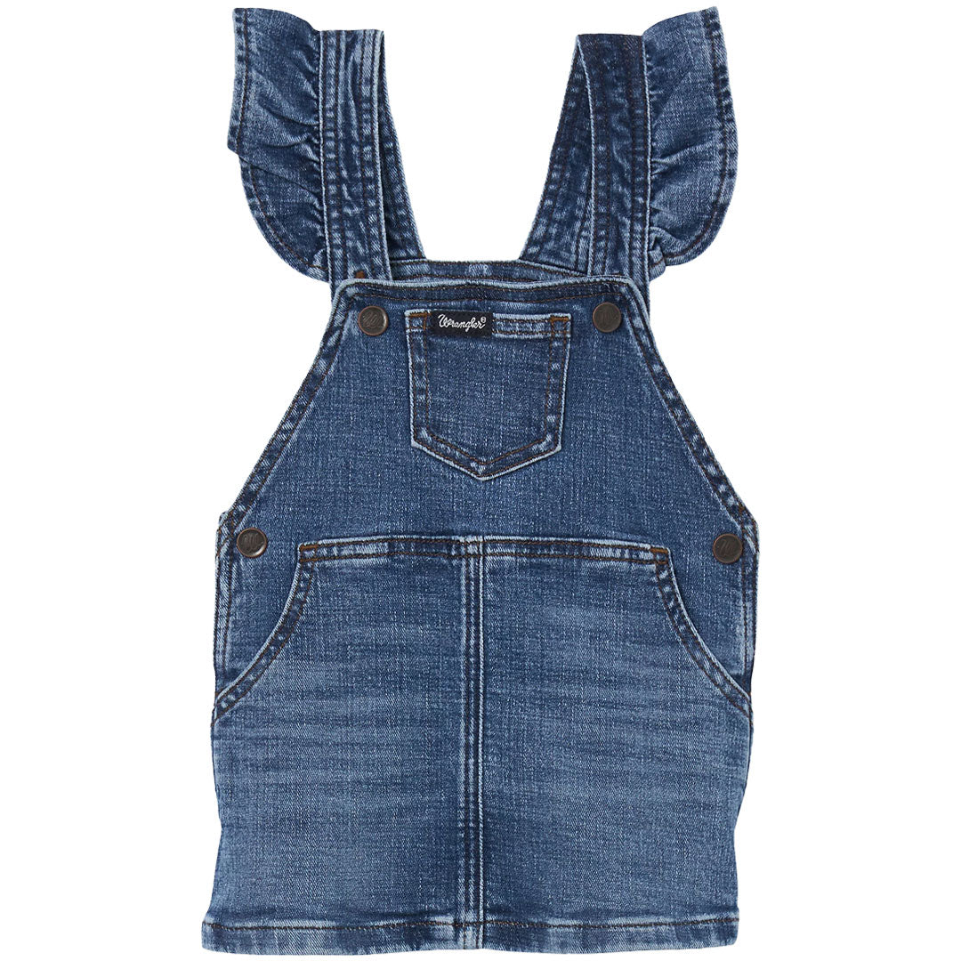 Wrangler Girls' Phoebe Ruffle Sleeve Denim Skirtall