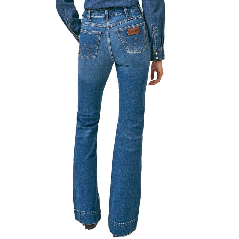 Wrangler Women's Retro Bailey High Rise Trouser Jeans