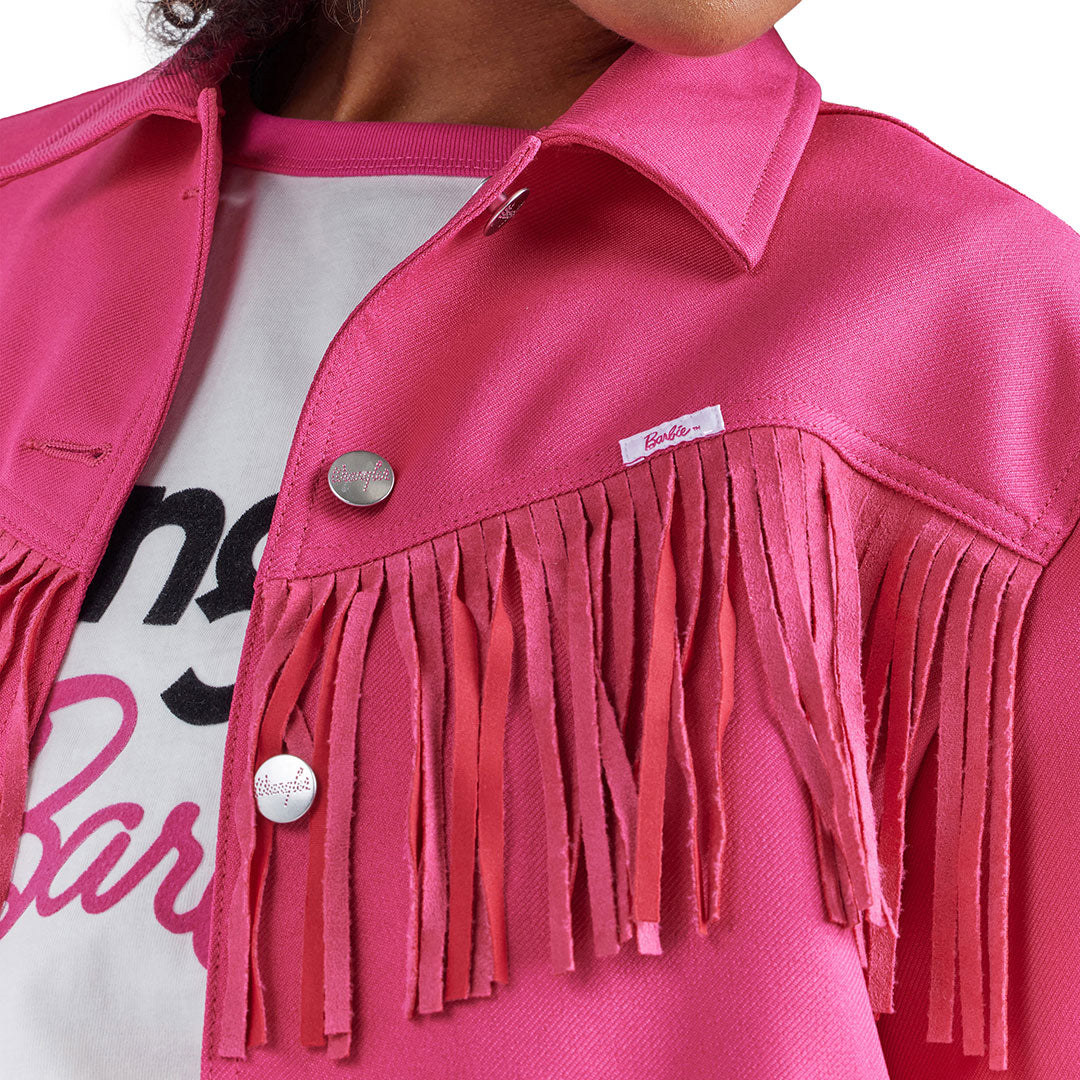 Wrangler X Barbie Womens Fringe Wrancher Jacket