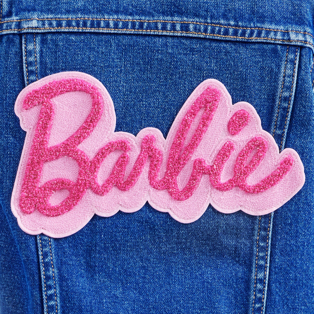 Wrangler X Barbie Girls' Zip Front Denim Jacket