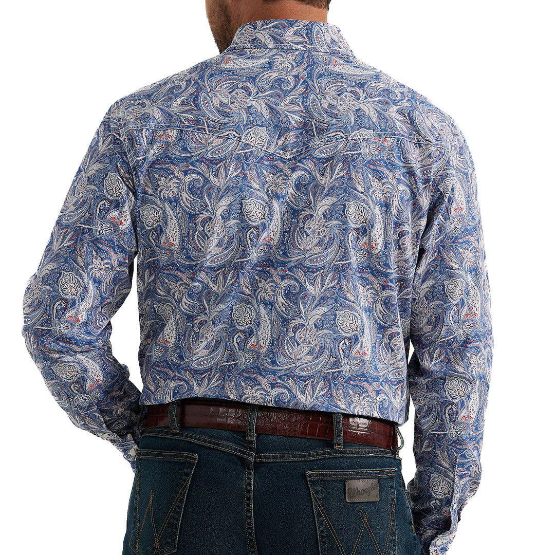 Wrangler Men's 20X Competition Paisley Snap Shirt