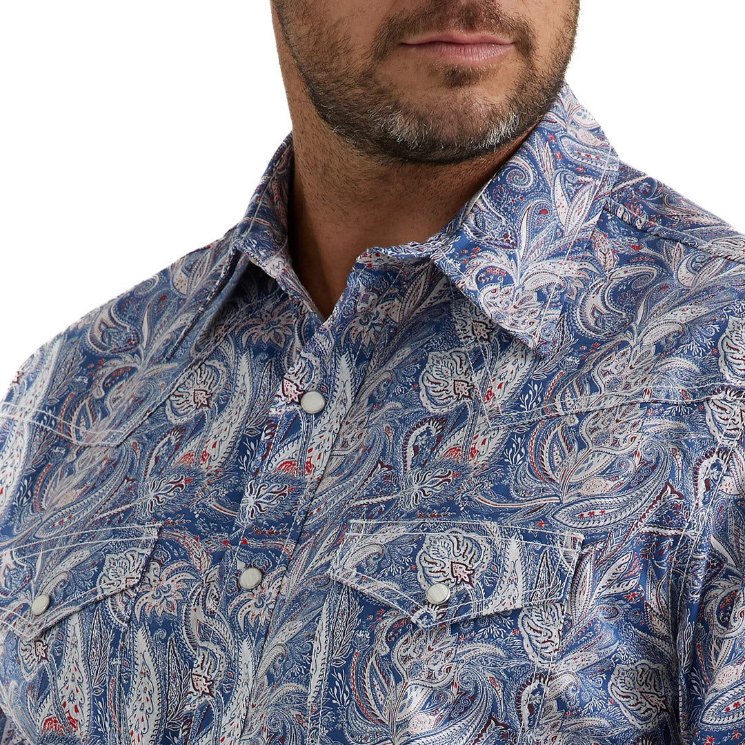 Wrangler Men's 20X Competition Paisley Snap Shirt