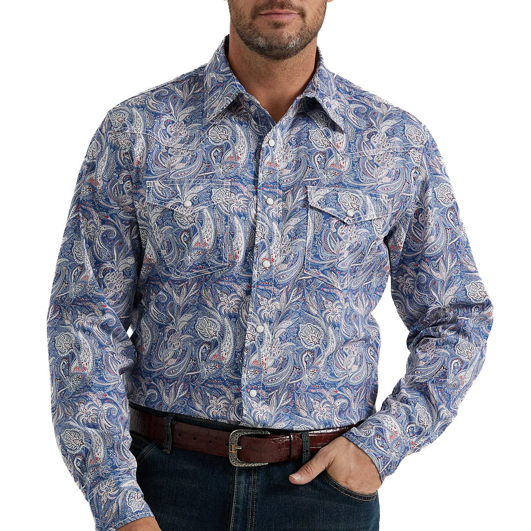 Wrangler Men's 20X Competition Paisley Snap Shirt