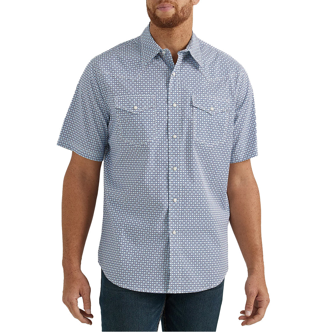 Wrangler 20X Competition Advanced Comfort Western Short Sleeve Snap Shirt
