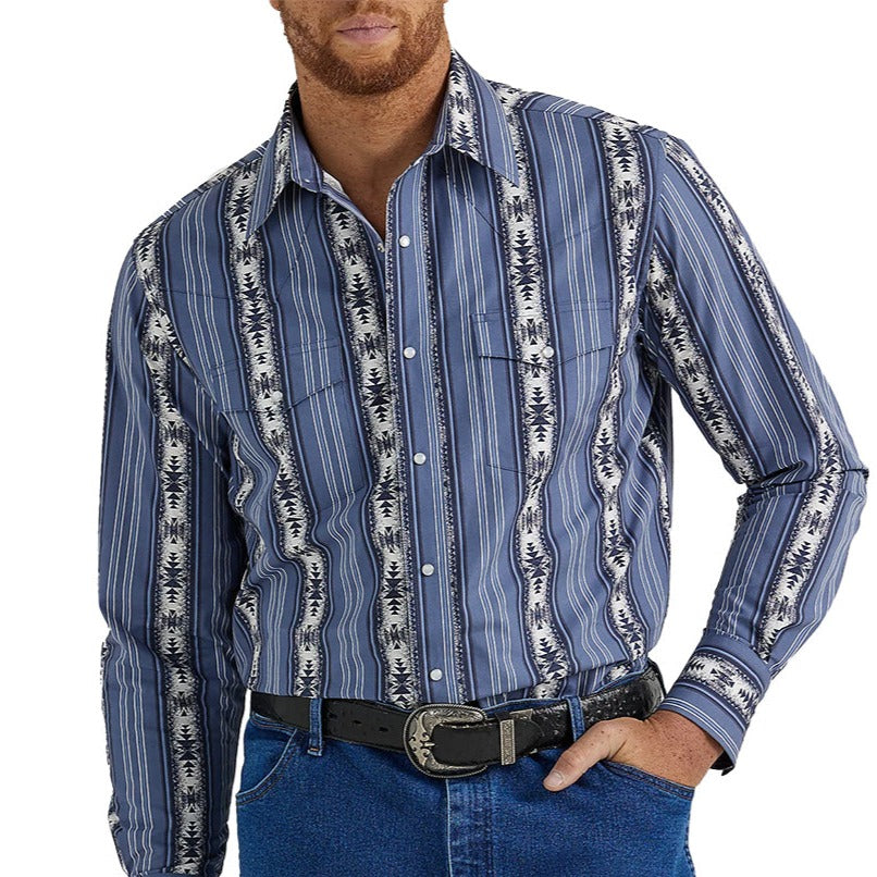 Wrangler Men's Checotah Western Snap Shirt