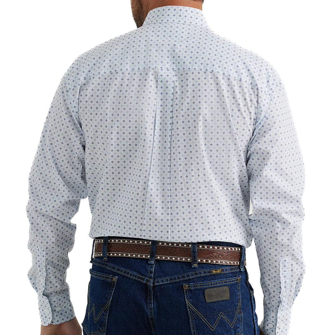Wrangler Men's George Strait One Pocket Button-Down Pattern Shirt