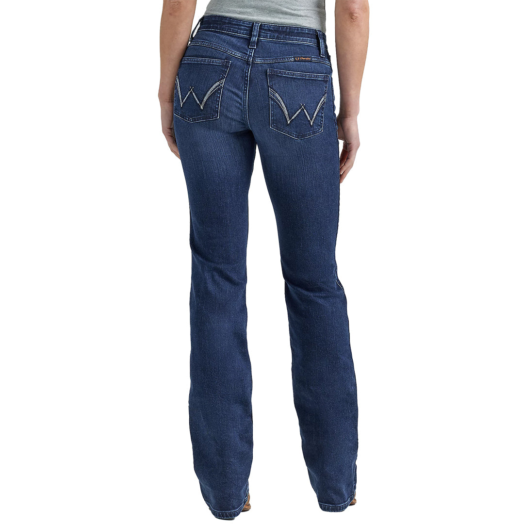 Wrangler Women's Ultimate Riding Jean Q-Baby Mid-Rise Bootcut in Maggie