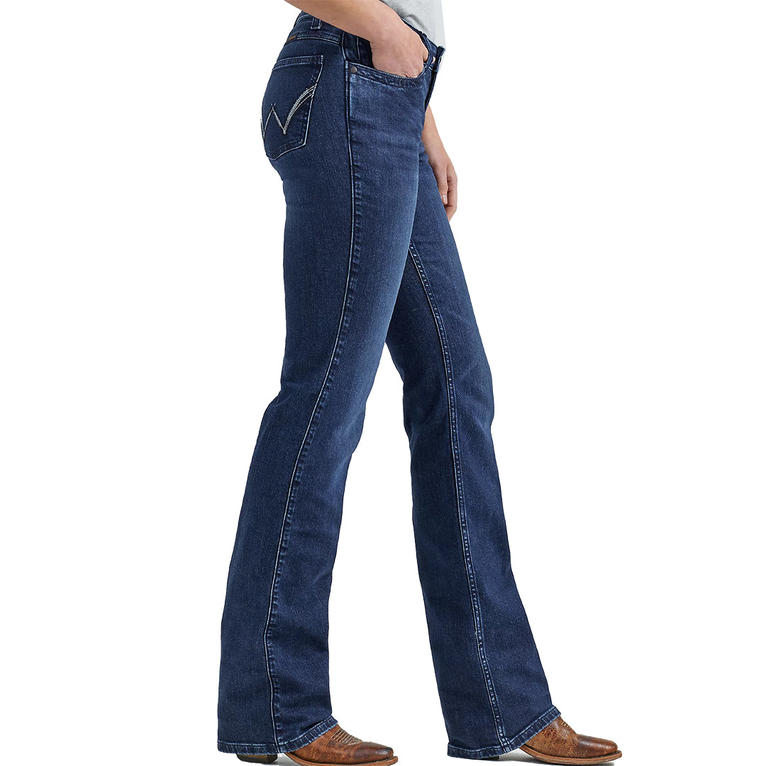 Wrangler Women's Ultimate Riding Jean Q-Baby Mid-Rise Bootcut in Maggie