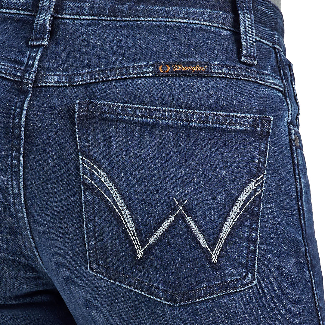 Wrangler Women's Ultimate Riding Jean Q-Baby Mid-Rise Bootcut in Maggie
