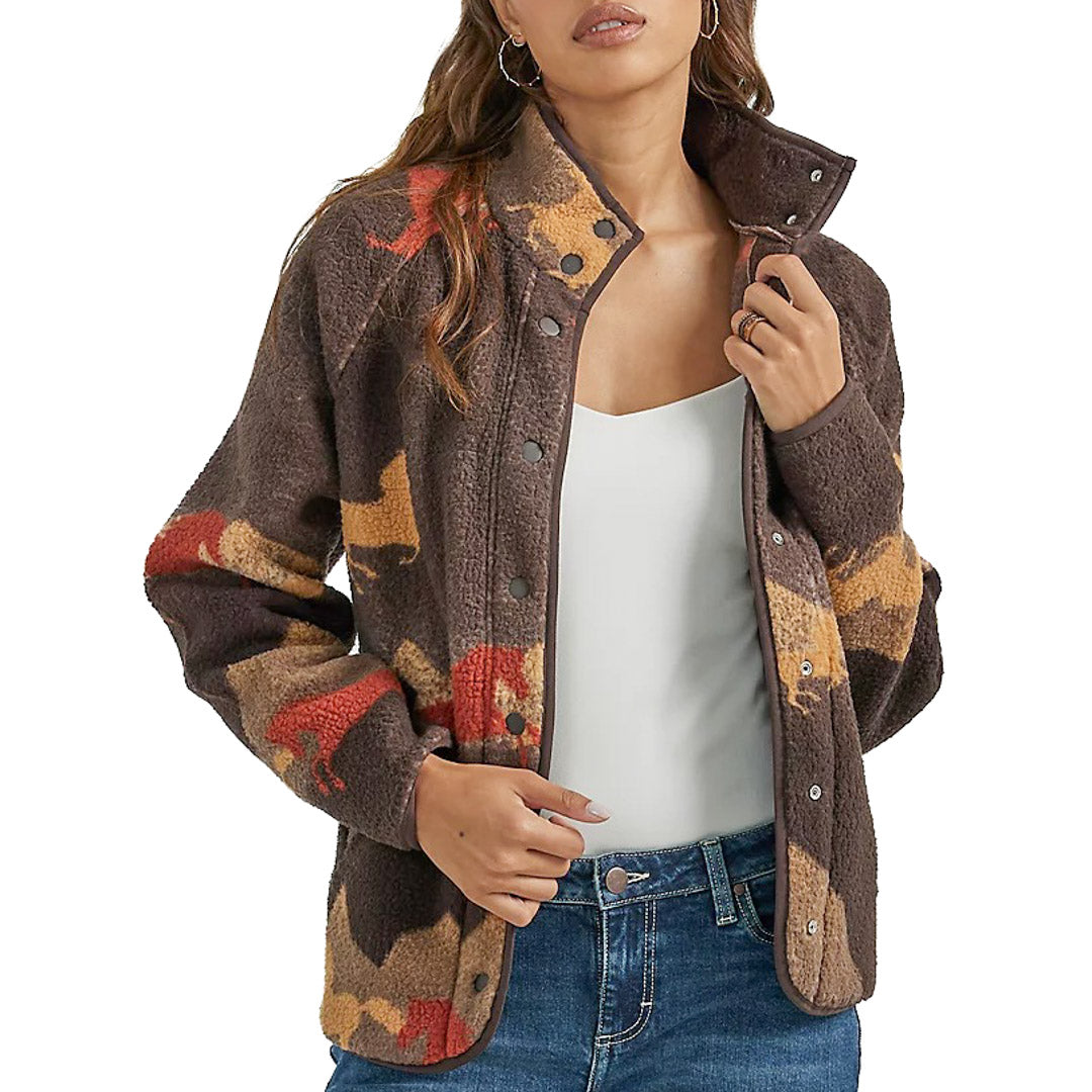 Wrangler Women's Retro Sherpa Shirt Jacket