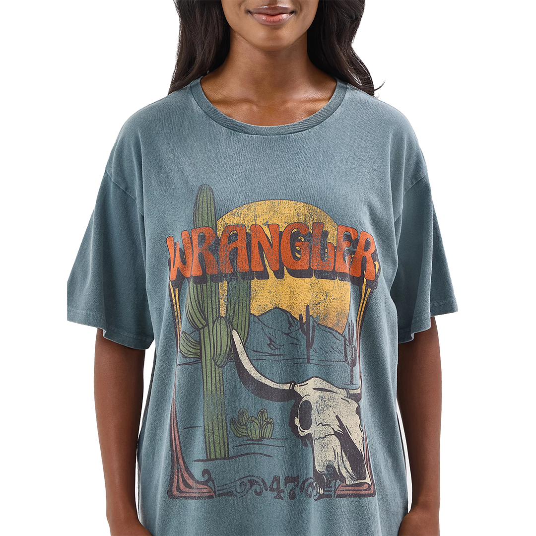 Wrangler Women's Western Graphic Oversized T-Shirt