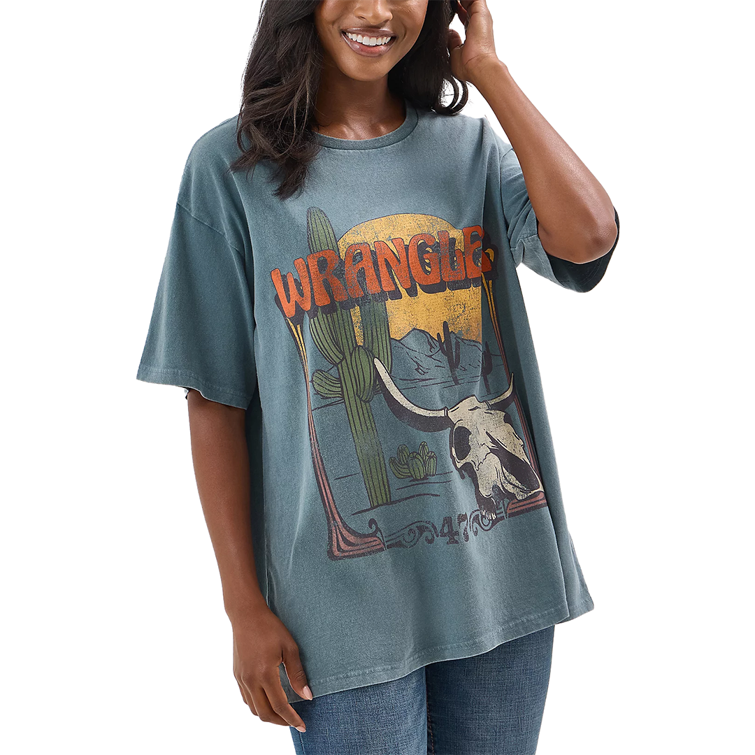 Wrangler Women's Western Graphic Oversized T-Shirt