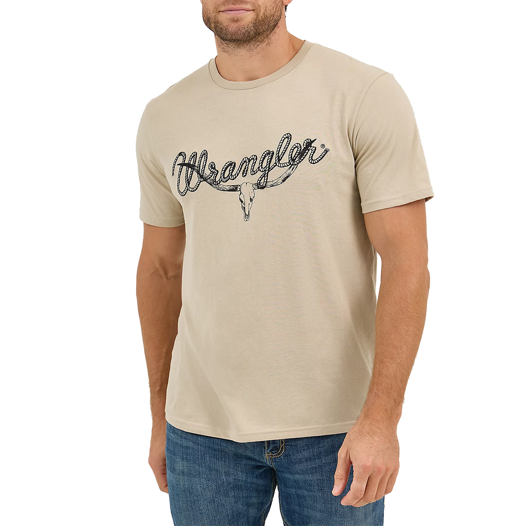 T-shirt à motif Longhorn Wrangler pour homme