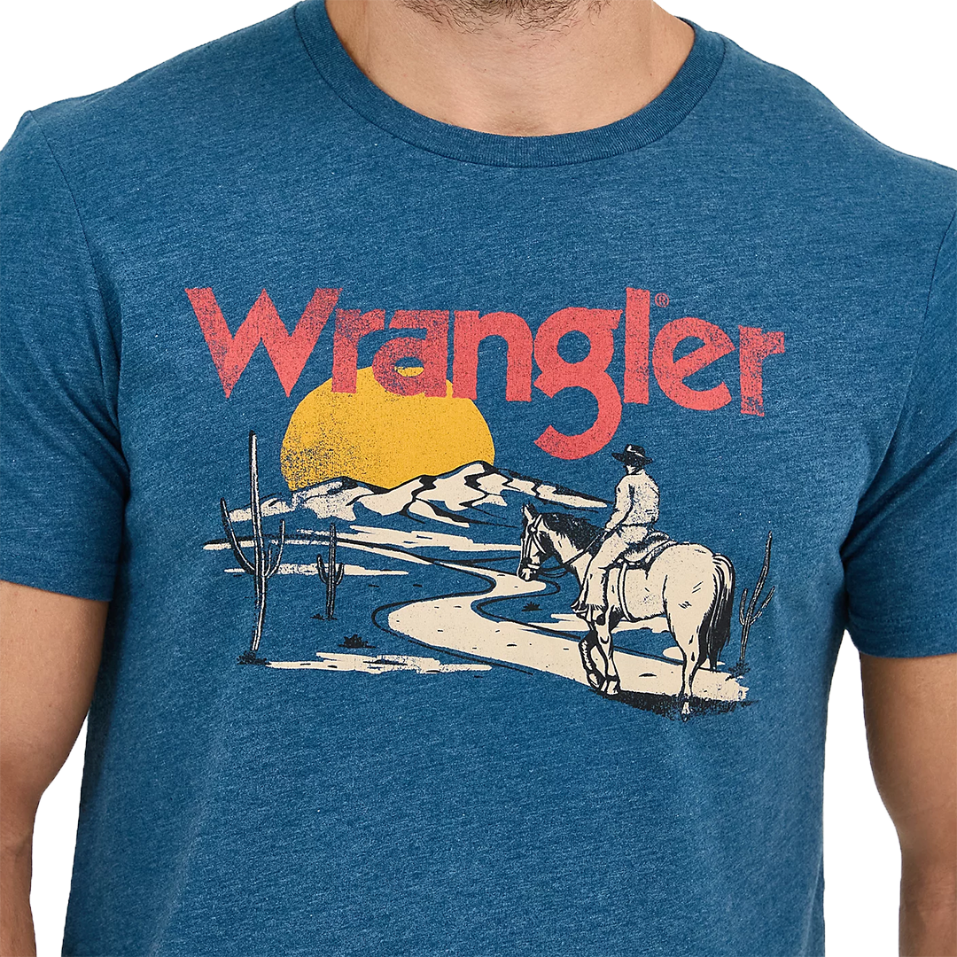 Wrangler Men's Cowboy Desert Graphic T-Shirt