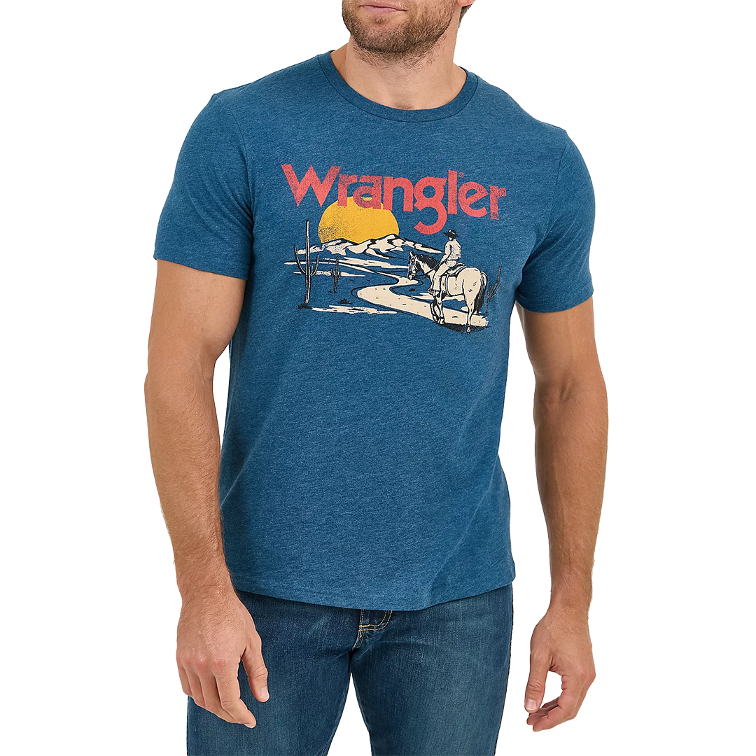 Wrangler Men's Cowboy Desert Graphic T-Shirt