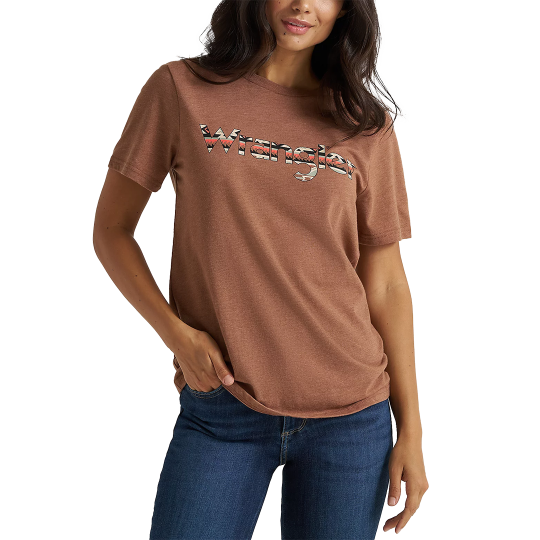 T-shirt Wrangler pour femme avec logo brodé
