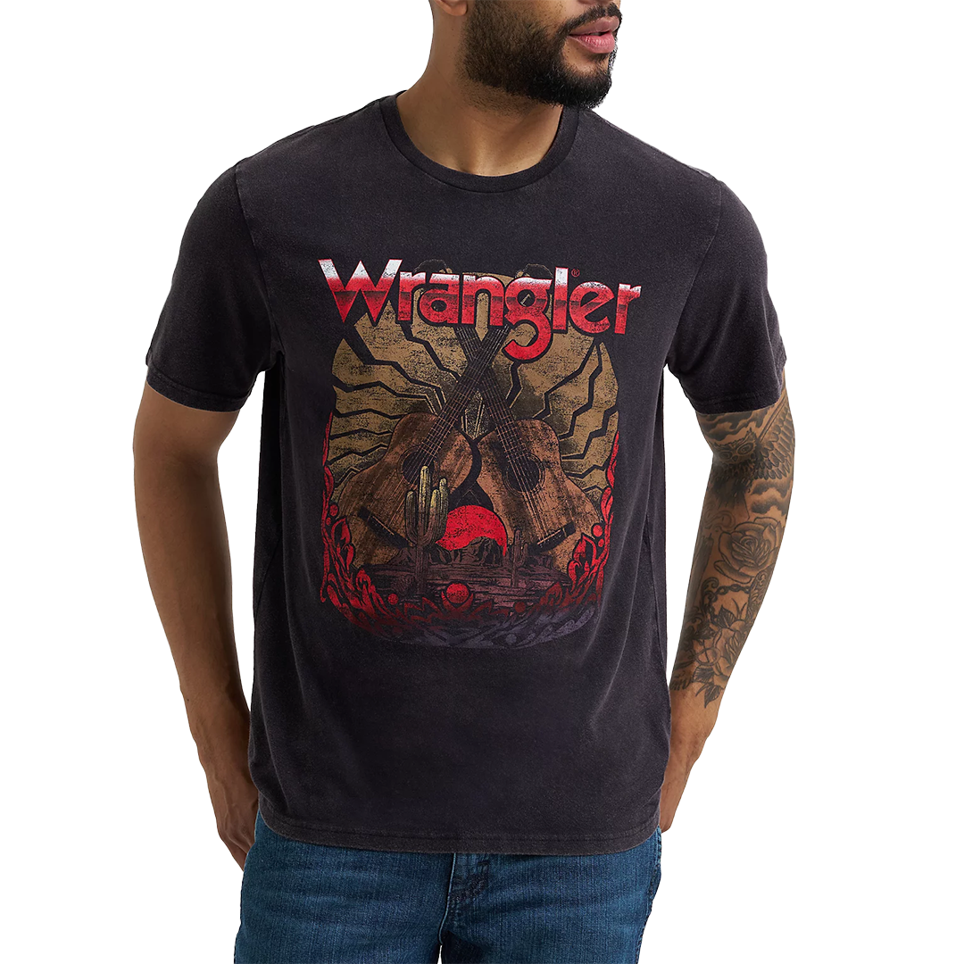 Wrangler Men's Guitar Logo Graphic T-Shirt