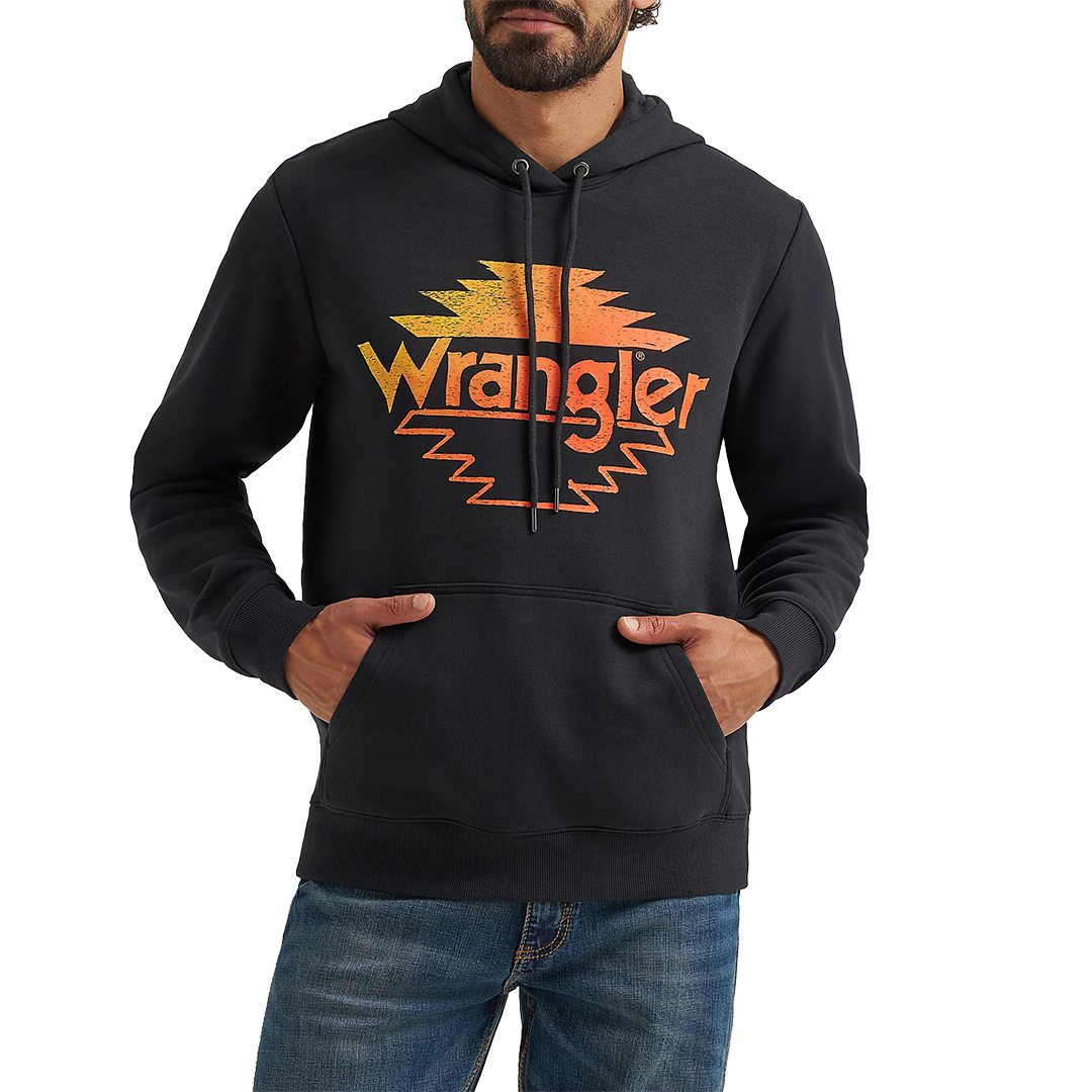 Sweat à capuche pour homme Wrangler avec logo graphique style sud-ouest
