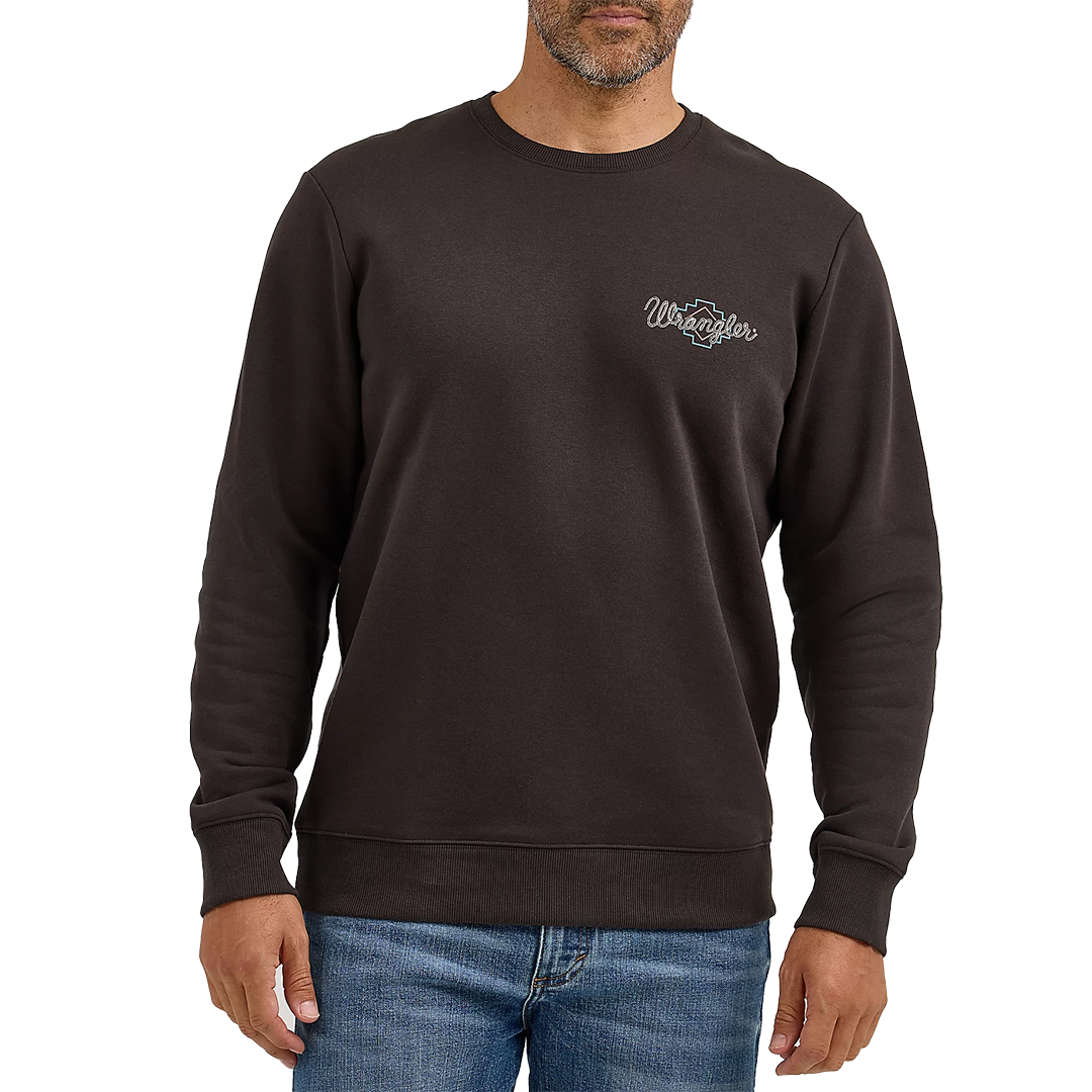Wrangler Men's Graphic Long Sleeve Pullover