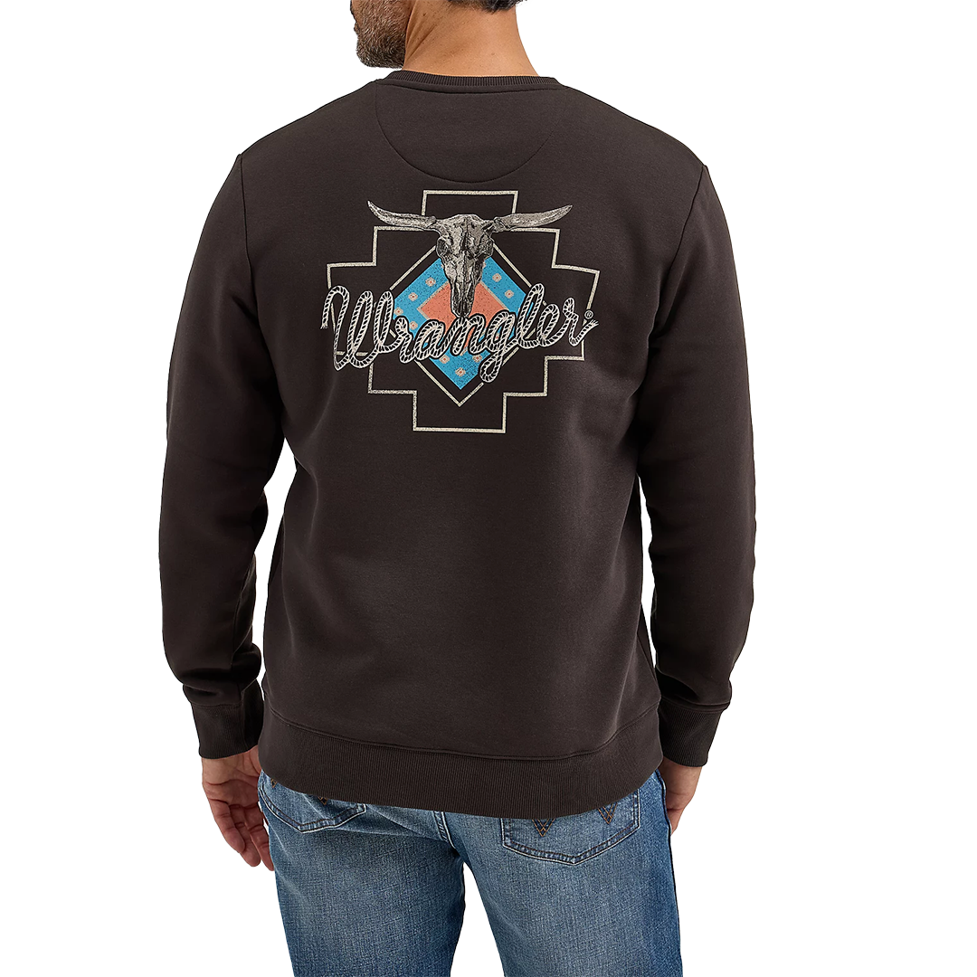 Wrangler Men's Graphic Long Sleeve Pullover