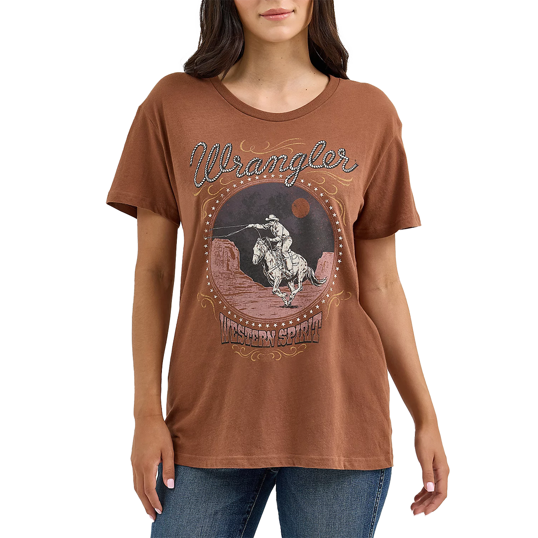 Wrangler Women's Western Graphic Boyfriend T-shirt