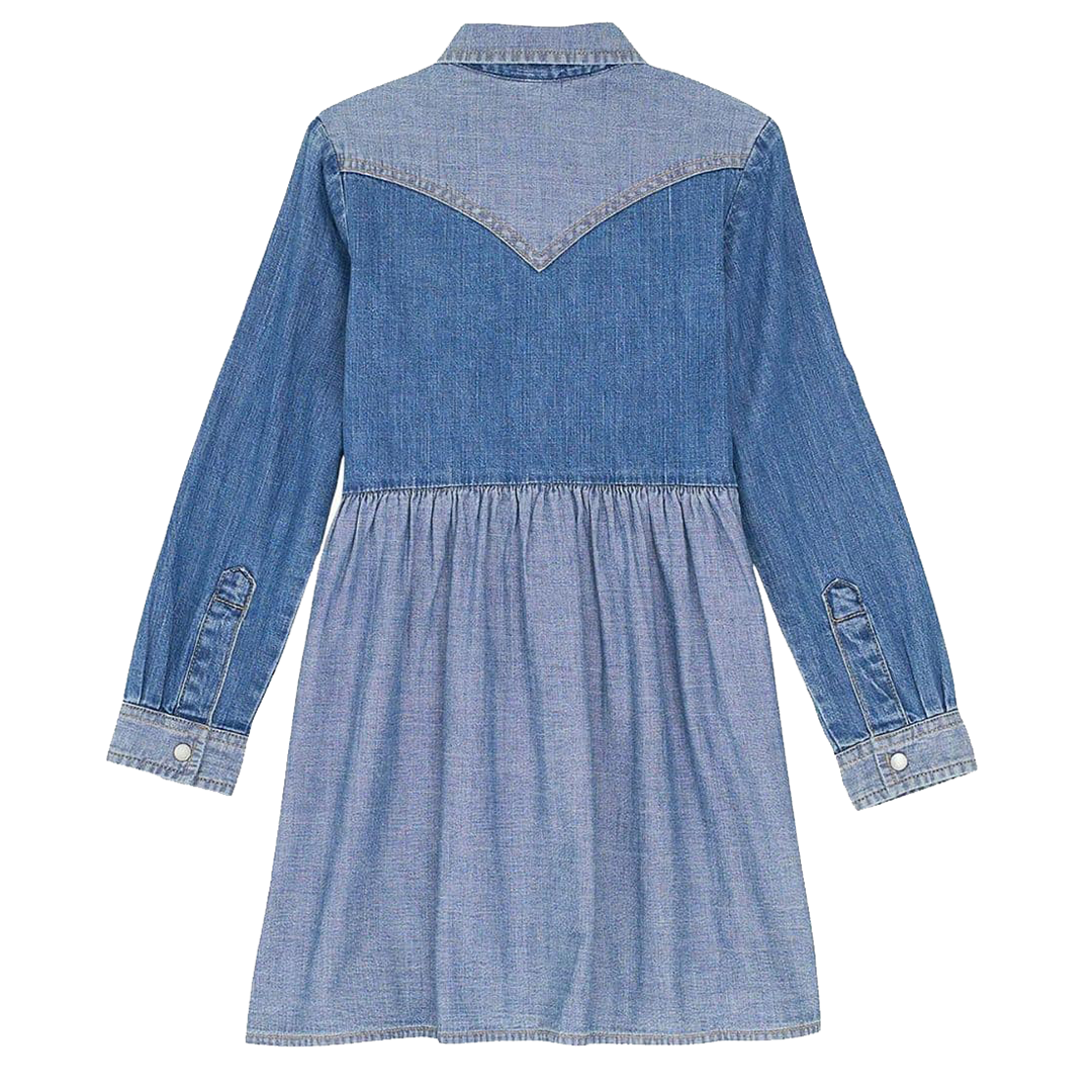 Robe boutonnée à manches longues Western Wrangler pour fille