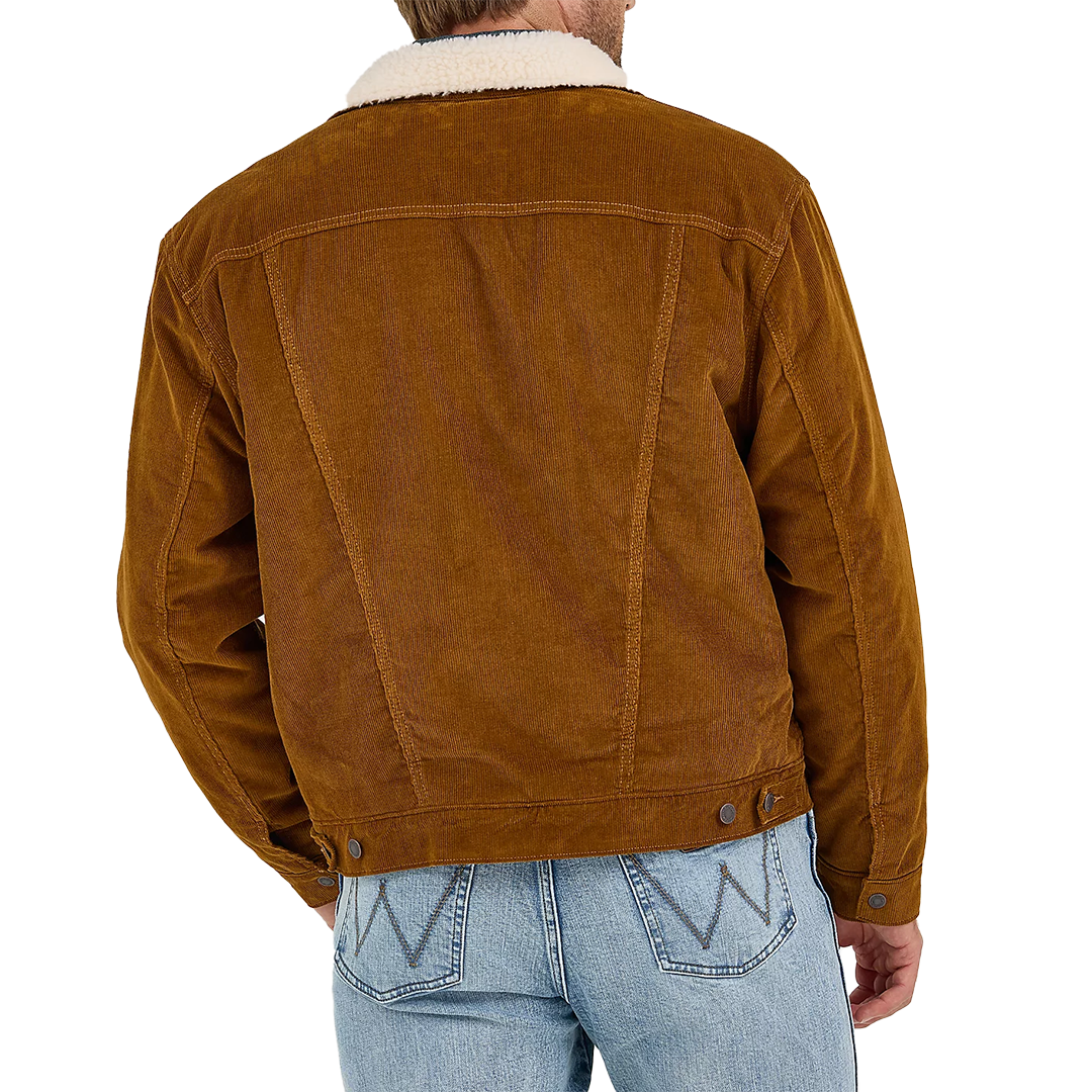 Wrangler Men's Cowboy Cut Sherpa Lined Corduroy Jacket