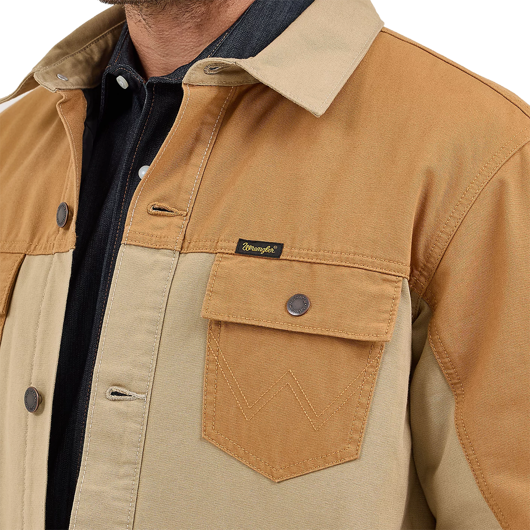 Veste de travail en toile mélangée Wrangler pour homme
