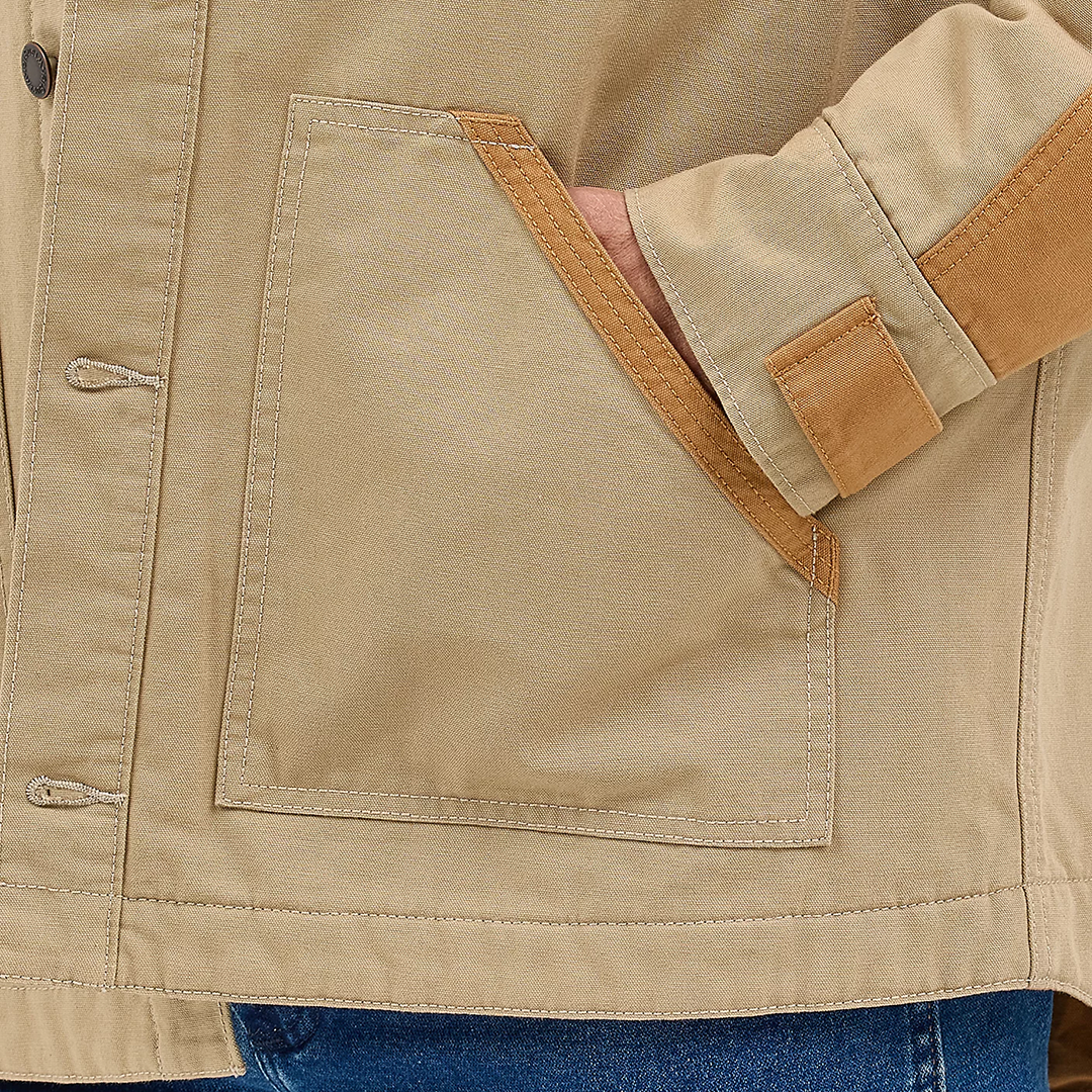 Veste de travail en toile mélangée Wrangler pour homme